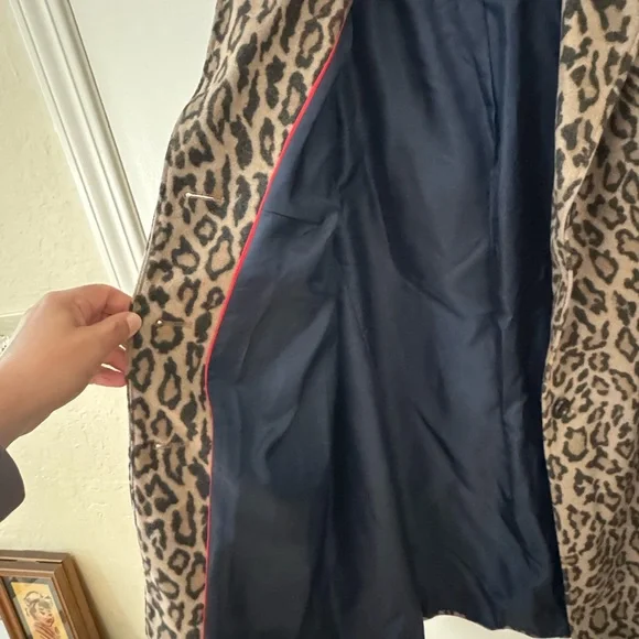 Boden Leopard Print Teddy Jacket - Picture 4 of 10